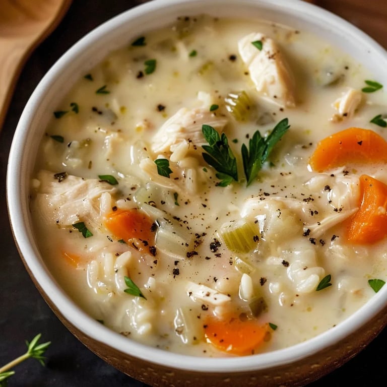 Creamy Chicken and Rice Soup
