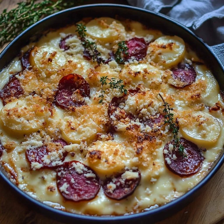 Rote-Bete-Gratin mit Ziegenkäse