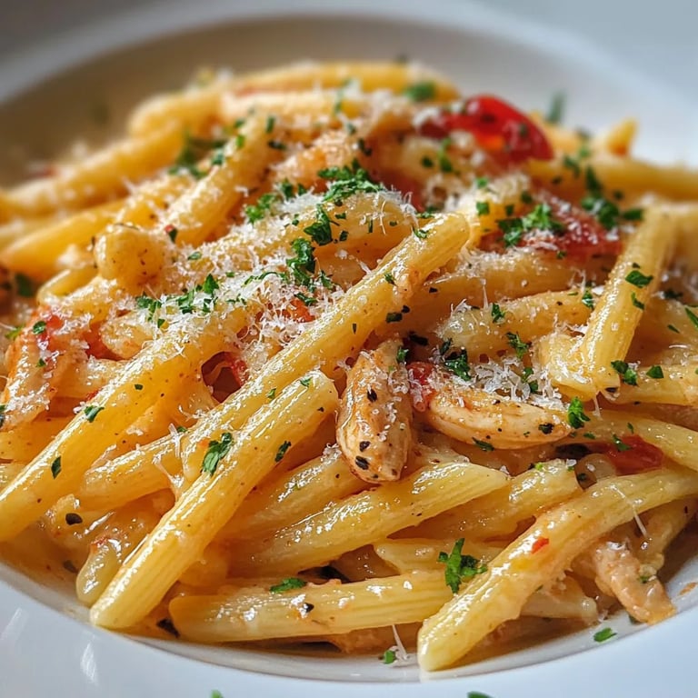 Cremige Knoblauchpasta