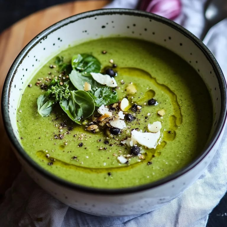 Grünkohl Cremesuppe mit Grünkohlknusper