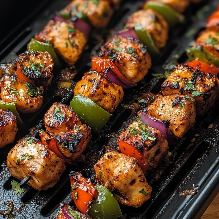 Hähnchen-Kebabs aus der Heißluftfritteuse: Ein Unglaubliches Ultimatives Rezept für 4 Personen