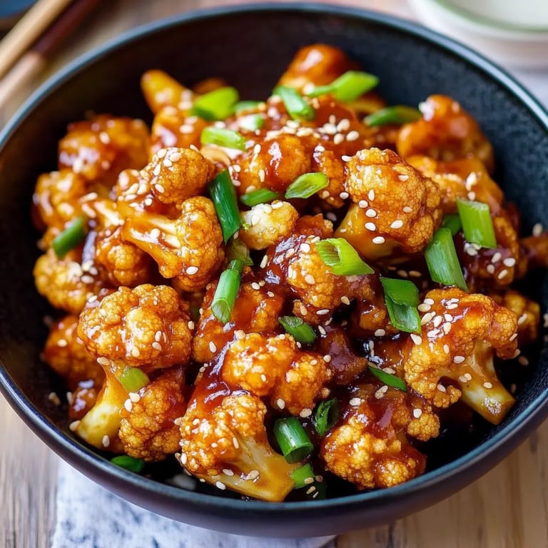 Sticky Sesame Cauliflower