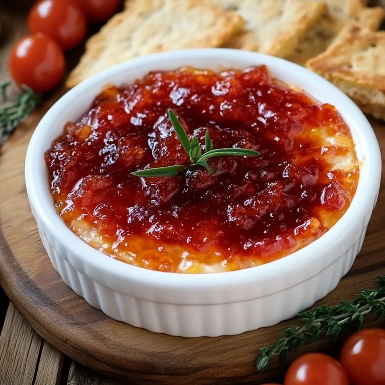 Easy Red Pepper Jelly Appetizer Dip