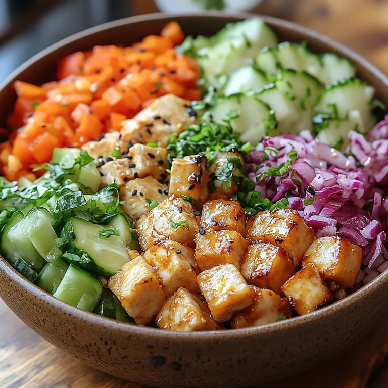 Bol de salade façon rouleau de printemps : Une Recette Incroyable Ultime