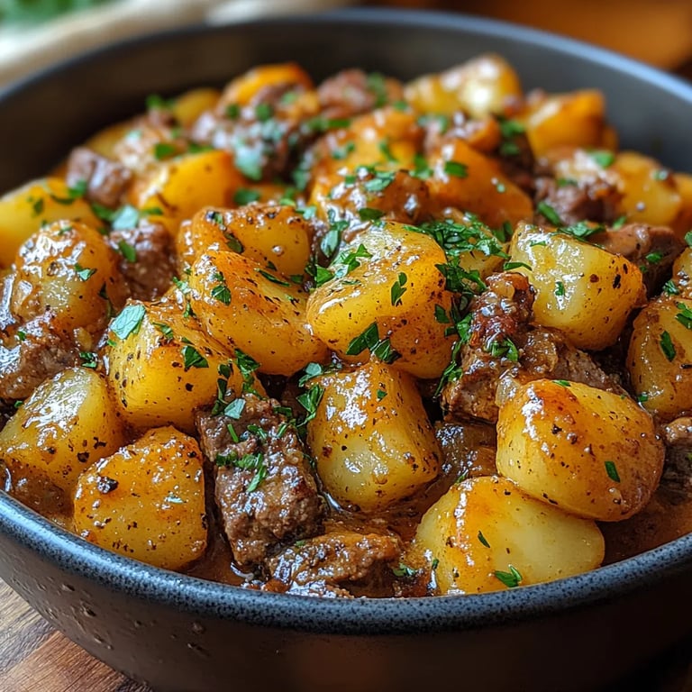 Bœuf et Pommes de Terre au Fromage en Une Seule Casserole : Une Recette Incroyable Ultime