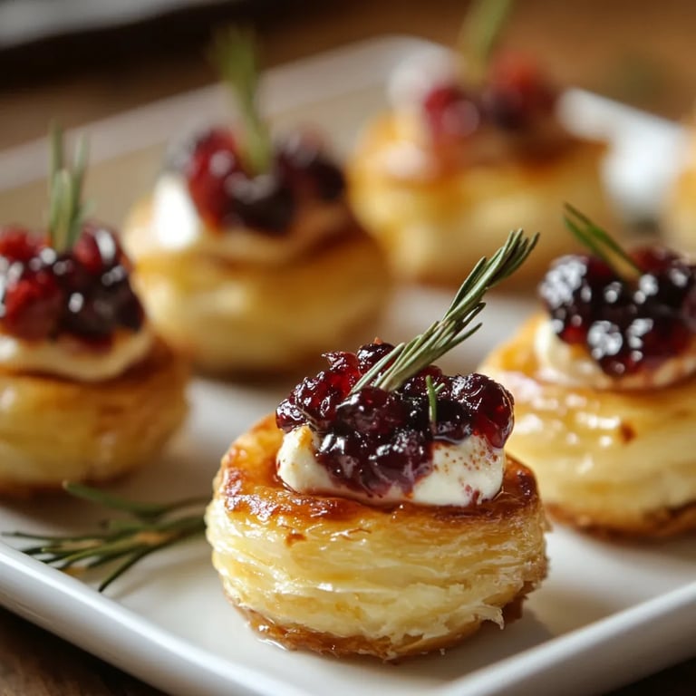 Mini Cranberry Brie Bites