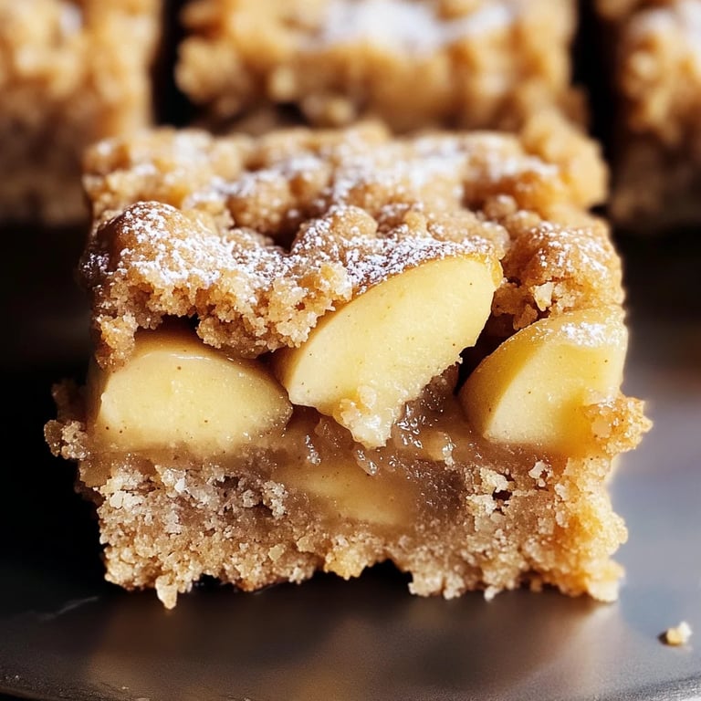 Apple Crisp Shortbread Bars