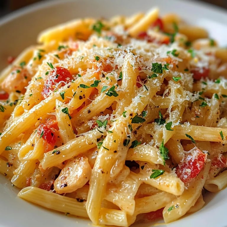 Eine Pot Cremige Knoblauchpasta