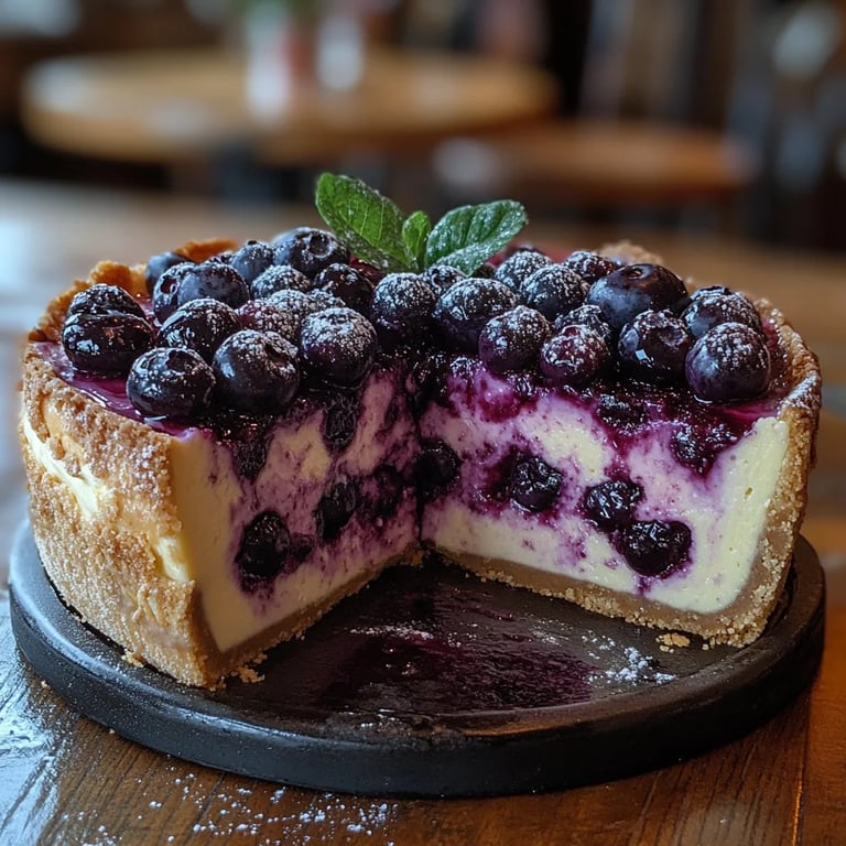 Tarta de Queso Vasca Simple de Arándanos: La Increíble Receta Última