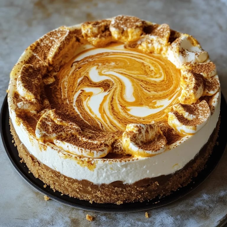 Pumpkin Swirl Cheesecake