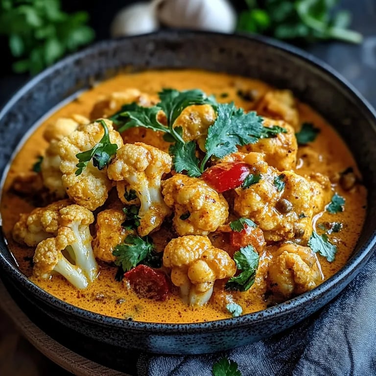 Cremiges Blumenkohl-Curry aus dem Ofen
