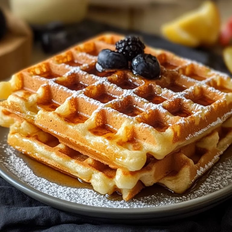 High Protein Waffeln mit 45g Protein für epische Morgen