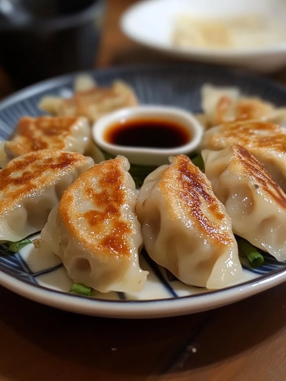 Pan-Fried Chicken Dumplings