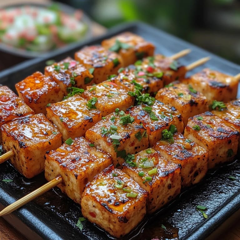 Satay de Tofu con Salsa de Cacahuete: La Increíble Receta Definitiva