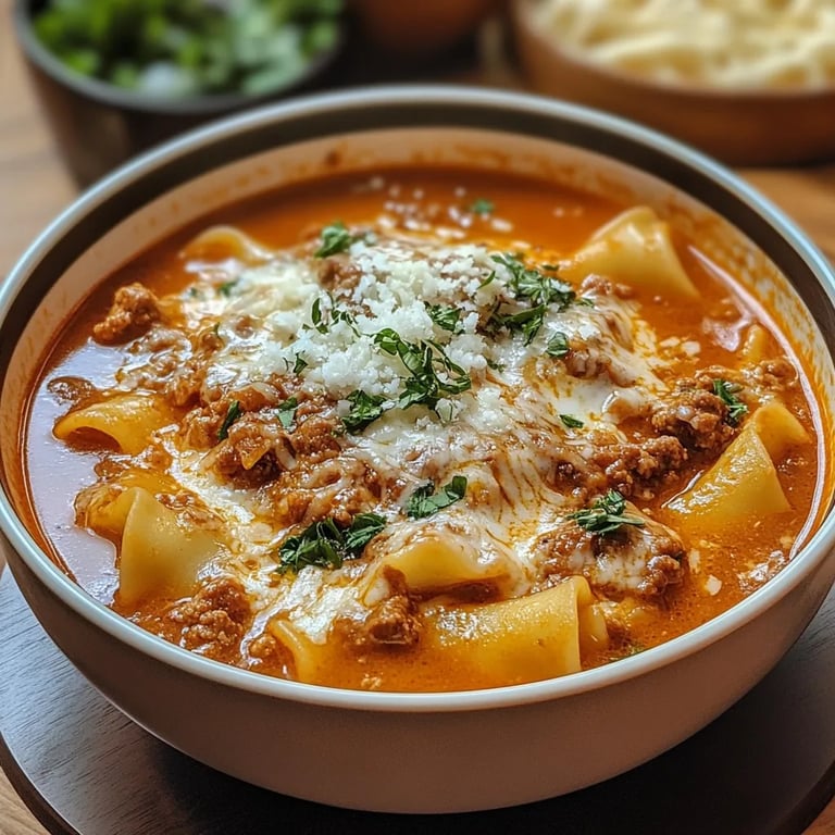 Lasagna Soup Lightly Spicy