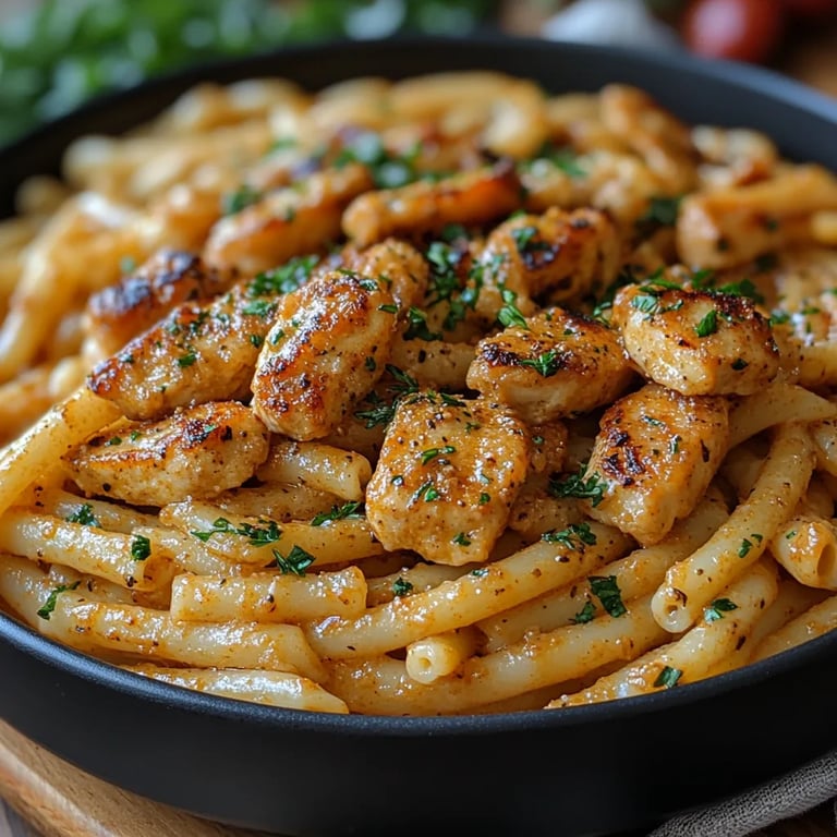 Pasta Cajún de Pollo con Crema de Anacardos: Una Receta Increíble con 5 Ingredientes