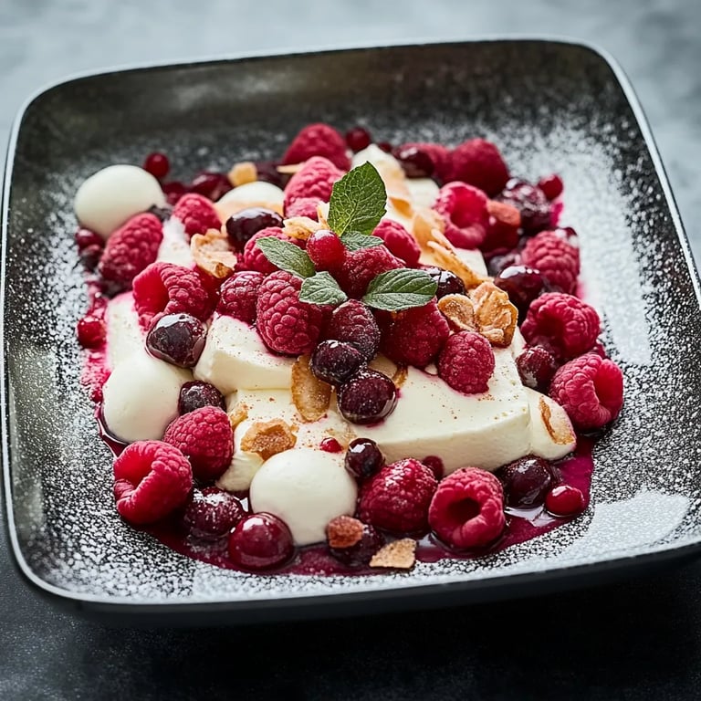 Windbeutel Dessert mit Quark