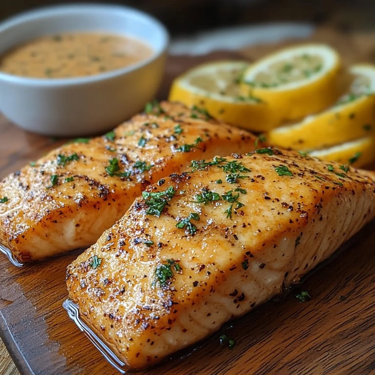 <p>Fried Lemon Pepper Salmon: An Amazing Ultimate Recipe for 6 Servings</p>