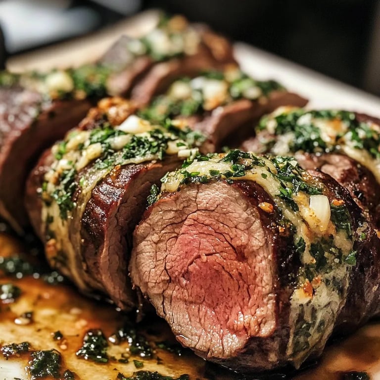 Quick Christmas Stuffed Beef Tenderloin
