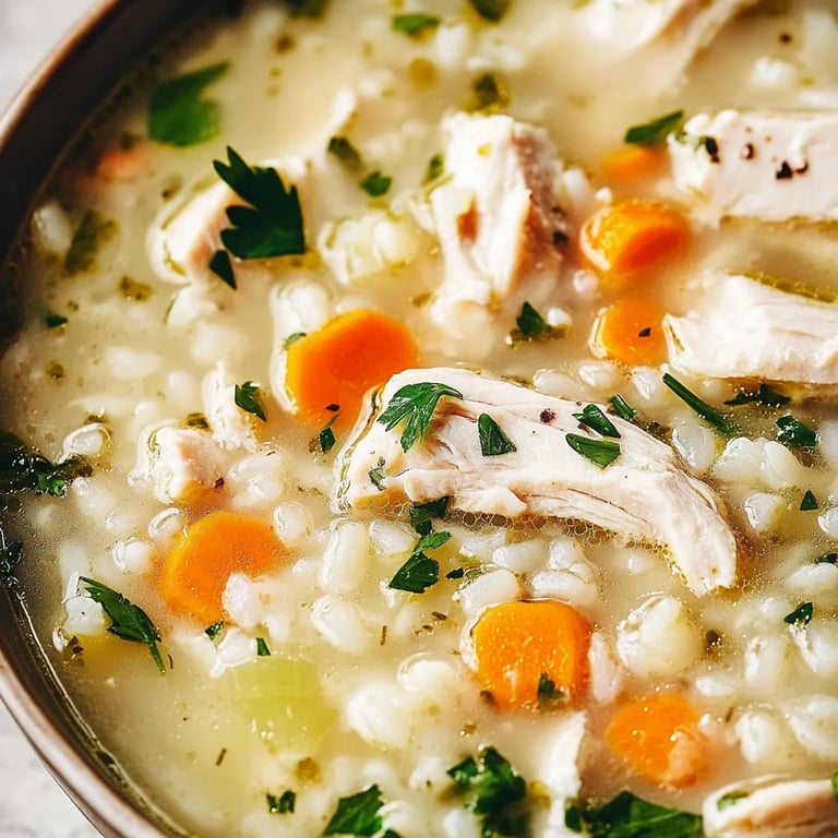 Simple Chicken and Rice Soup