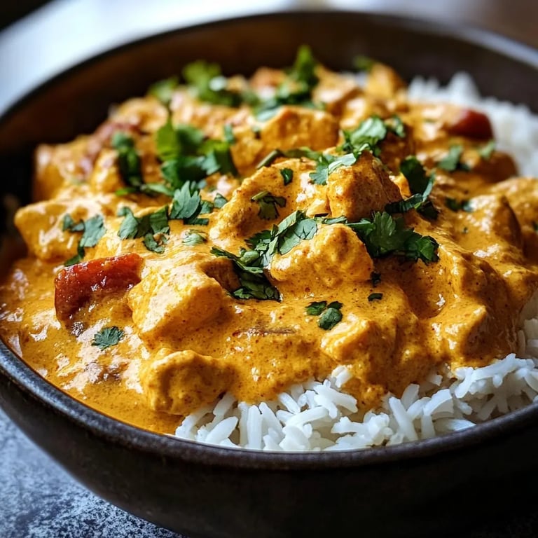 Crockpot Creamy Coconut Chicken Tikka Masala