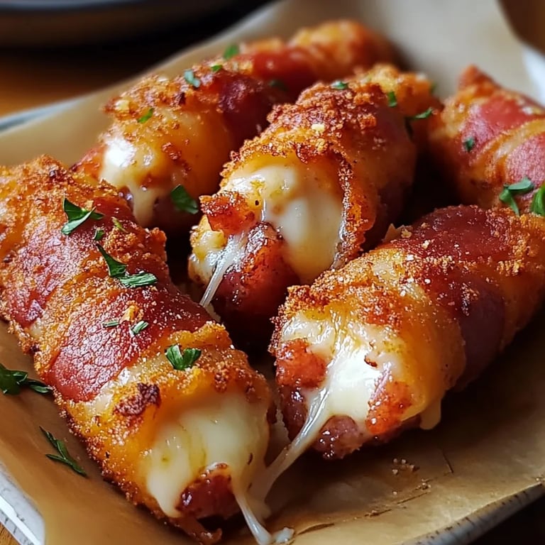 Bacon-umwickelte Mozzarella-Sticks: Ein Unglaubliches Ultimatives Rezept