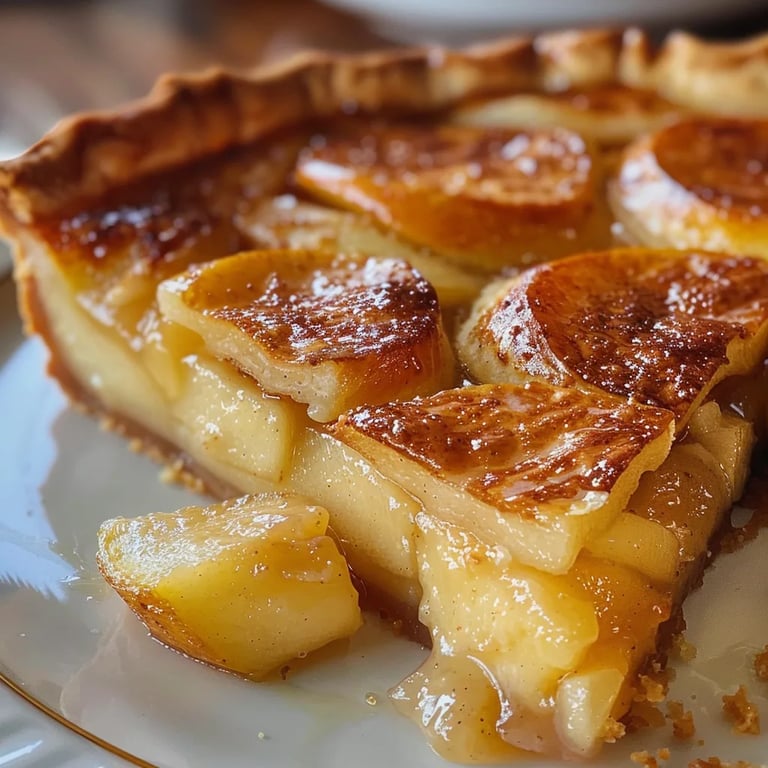 Apple Custard Impossible Pie