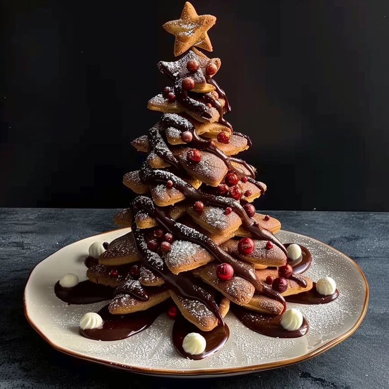 Nutella Schokoladen-Weihnachtsbaum