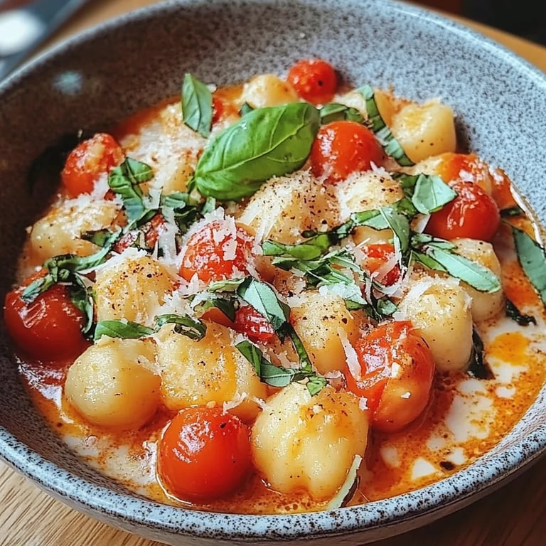 Gnocchi mit Tomaten und Mozzarella