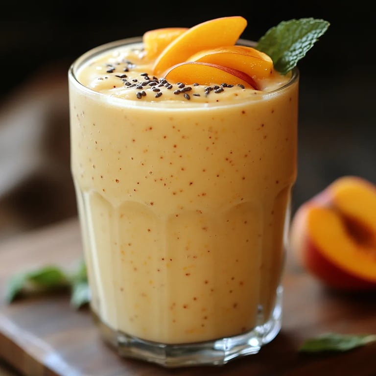 Batido Proteico Cremoso de Durazno: La Increíble Receta Secreta