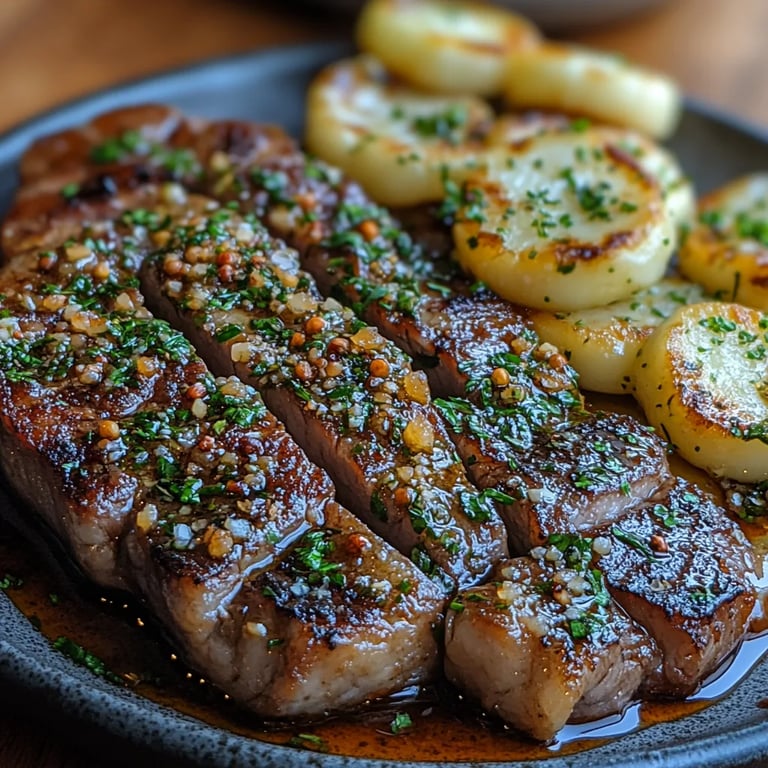 Filete en Mantequilla Dorada con Ajo y Coliflor: Una Increíble Receta Última