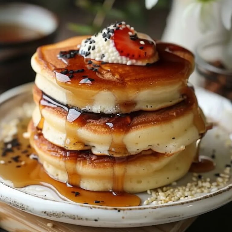 Fluffy Japanese Soufflé Pancakes