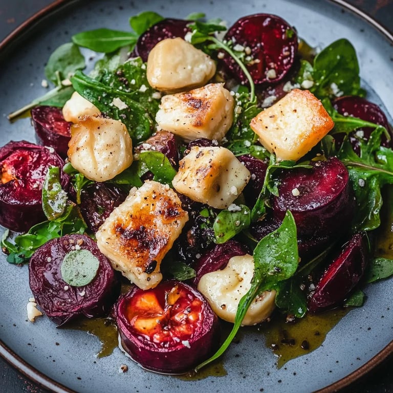 Rote Bete Salat mit Ziegenkäse
