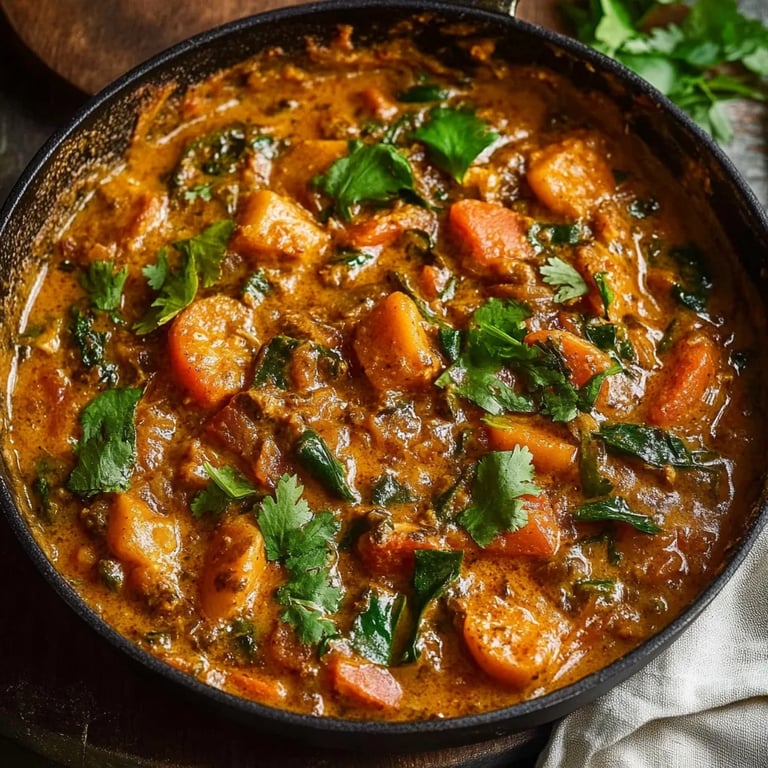 Linseneintopf mit Kürbis