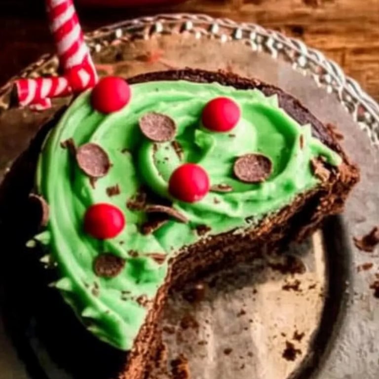 Brownie-Weihnachtskranz