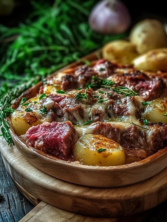 Kartoffel-Auflauf Mit Hackfleisch Und Lauch