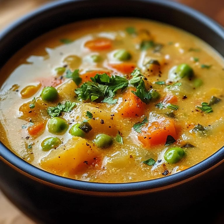 Veggie Pot Pie Soup