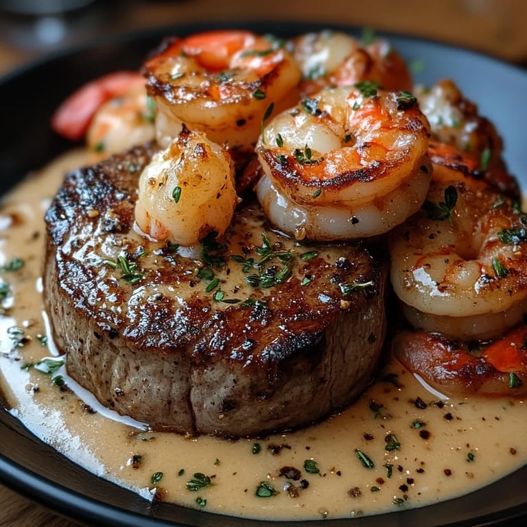 Filé Mignon com Molho Cremoso de Camarão e Lagosta: Uma Receita Incrível e Para Impressionar
