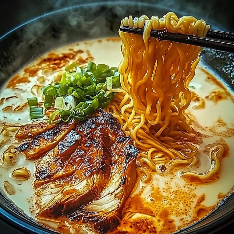 Feurige Hühner-Ramen: Ett fantastiskt ultimata recept