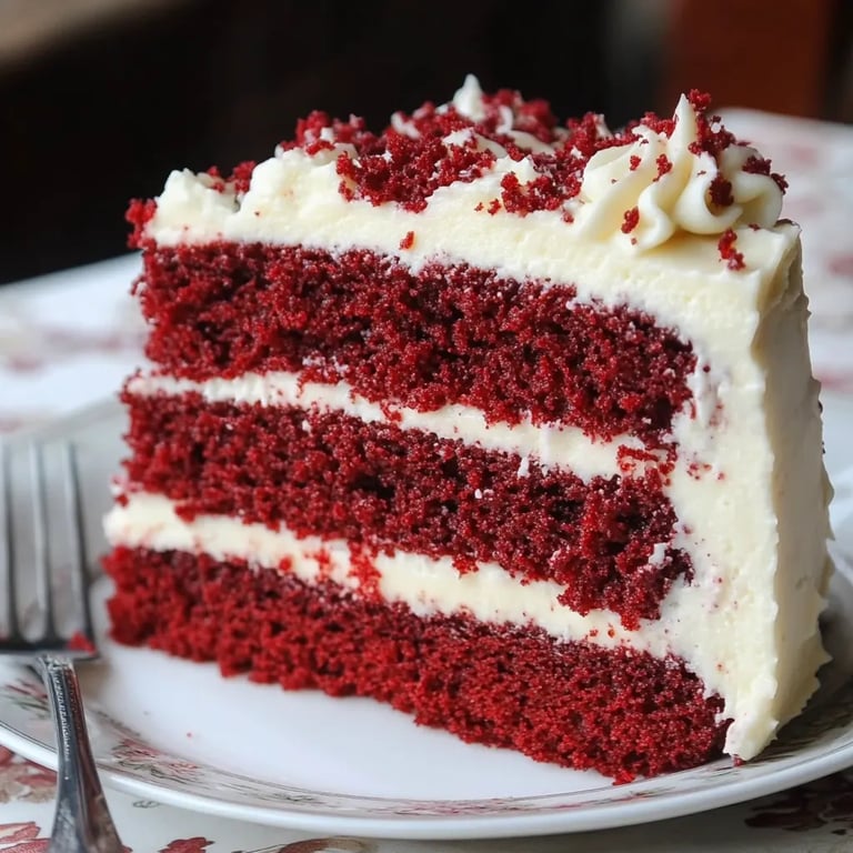 Red Velvet Cake with Extra Icing!
