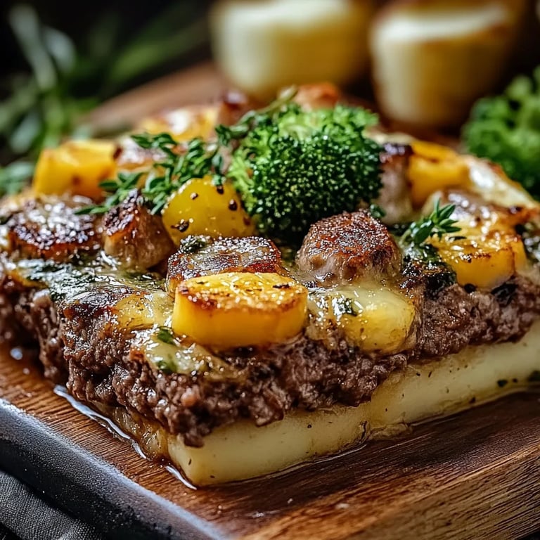 Fitness-Auflauf mit Brokkoli und Hackfleisch