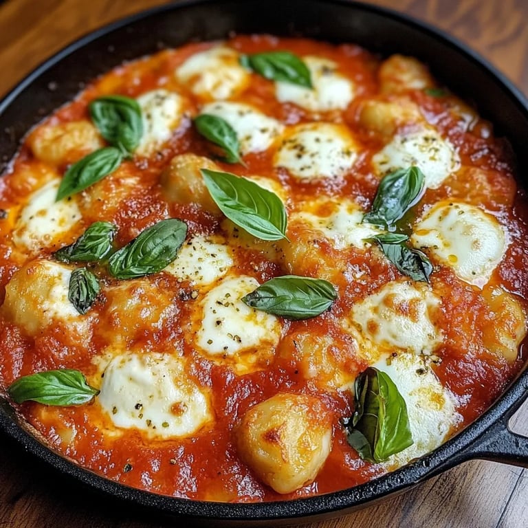 Gnocchi Auflauf Tomate Mozzarella