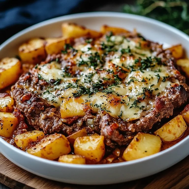 Süßkartoffel-Hackfleisch-Auflauf mit Feta