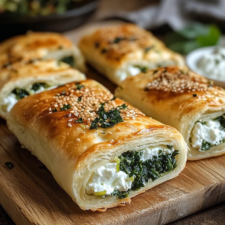 Herzhafte Blätterteig-Röllchen mit Spinat & Feta: Ein Unglaublich Essenzielles Rezept für 5 Sinne