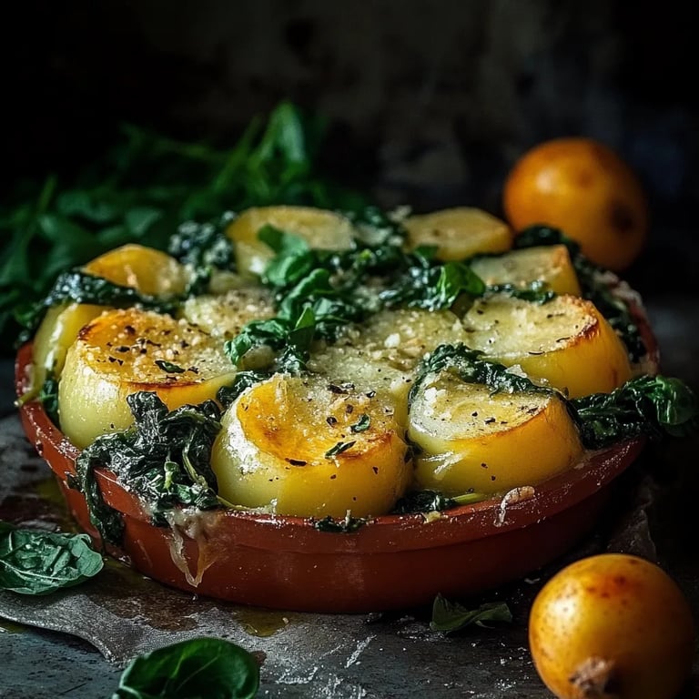 Kartoffel Spinat Auflauf