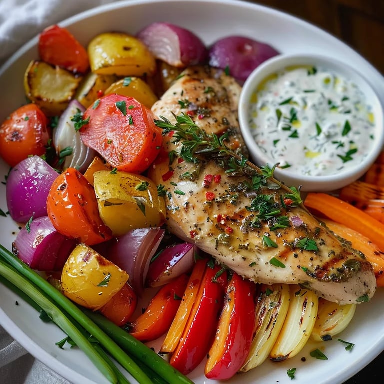 20-Minute Veggie Turkey with Herb Ranch