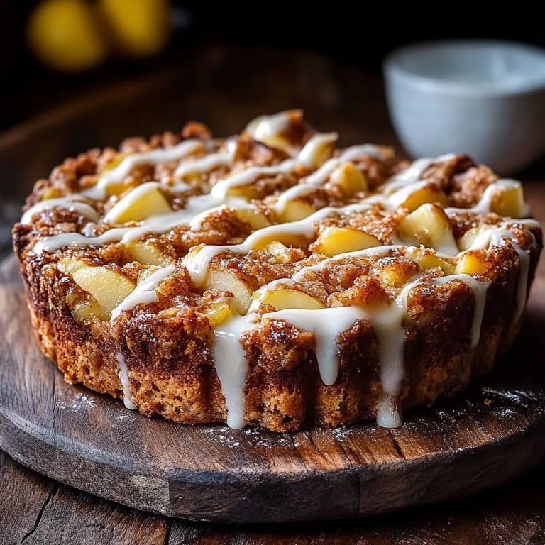 Saftiger Apfel-Zimt-Crumble-Kuchen