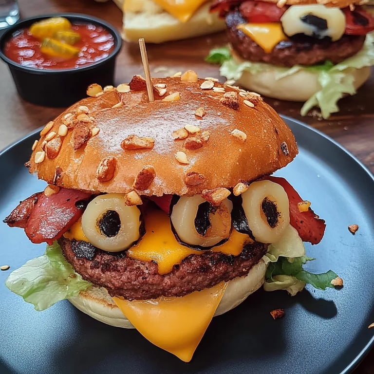 Würziger Halloween-Burger: Ein Unglaublich Ultimatives Rezept für 5 Sinne