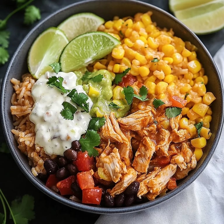 Chicken Burrito Bowl (Slow Cooker)