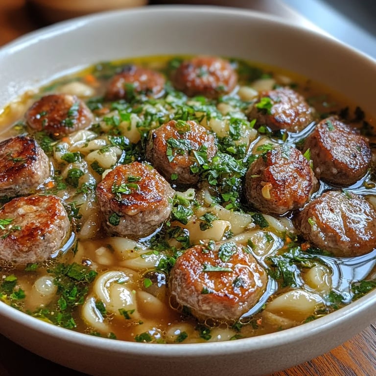 Caldo de Albóndigas y Orzo con Calabacín: Una Increíble Receta Esencial